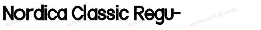 Nordica Classic Regu字体转换 Nordica Classic Regu字体转换